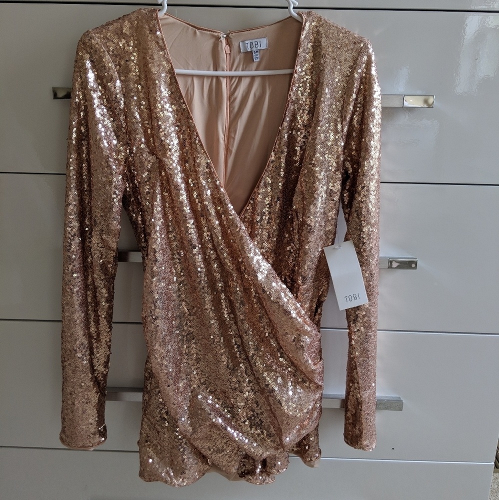 Rose Gold Sequin Romper
